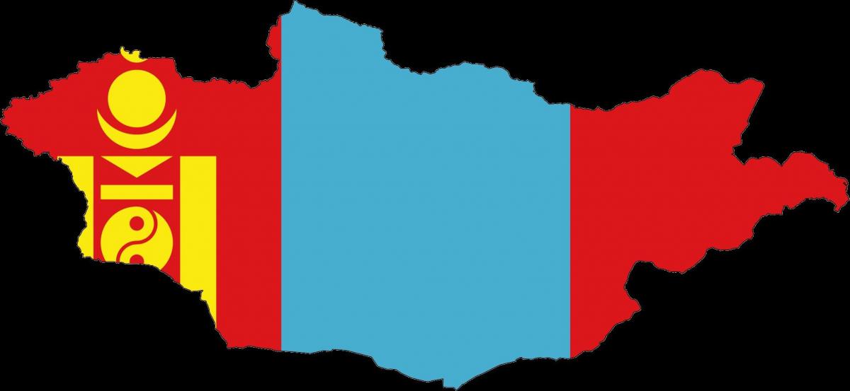 ਨਕਸ਼ਾ ਮੰਗੋਲੀਆ ਦੇ ਝੰਡਾ